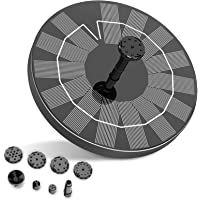 Fuente Solar para Estanque- AISITIN 3.5W Bomba de Agua Solar- Solar Fuente con 6 Estilos- para Estanque de Jardín Fuente…